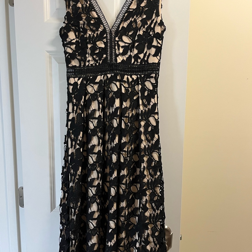 Elegant Black Lace Dress